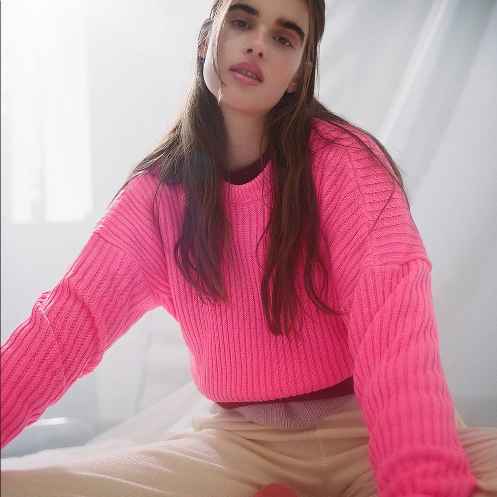 Urban Outfitters Big Sur Ribbed Pullover Sweater